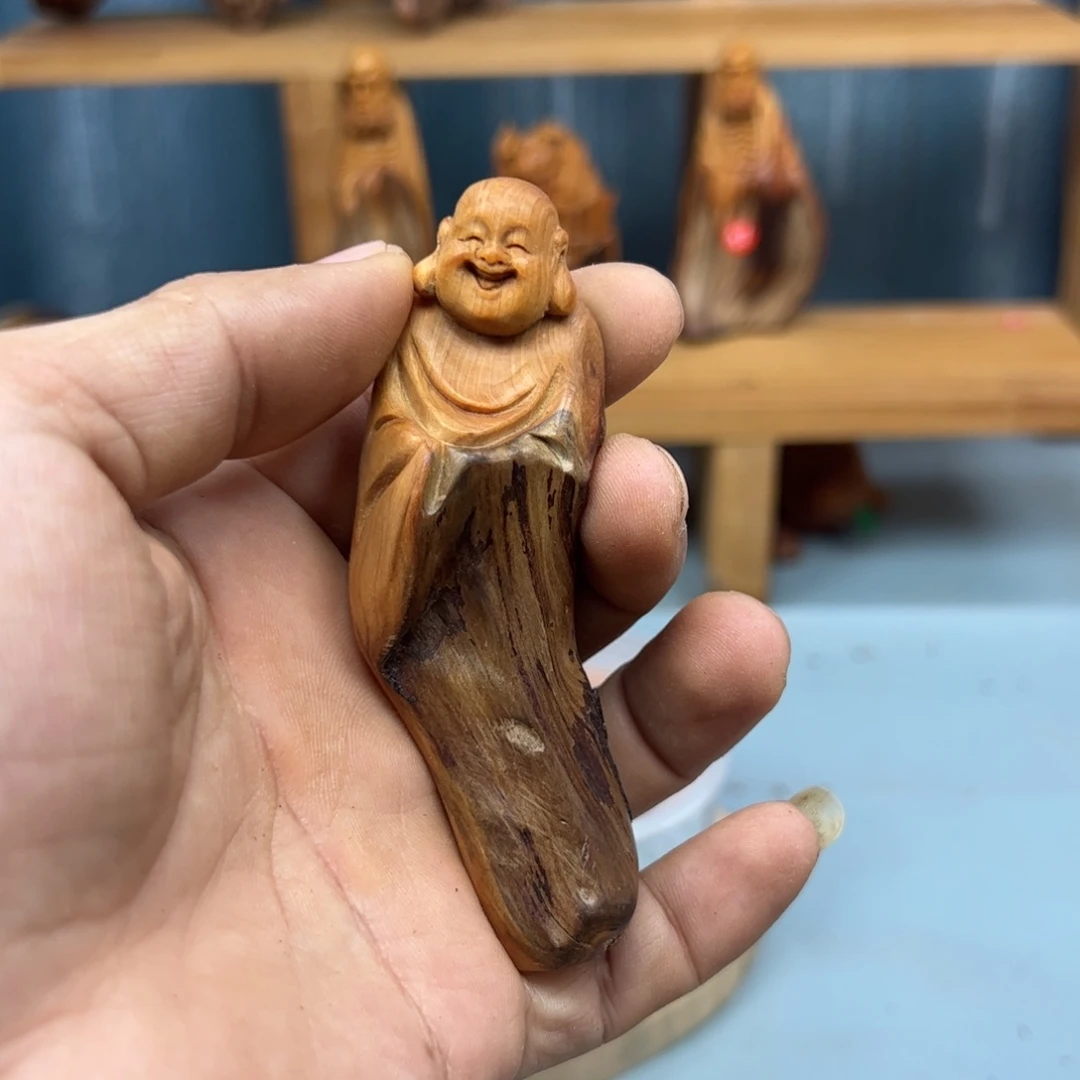 用***9木崖柏木摆件手把件
