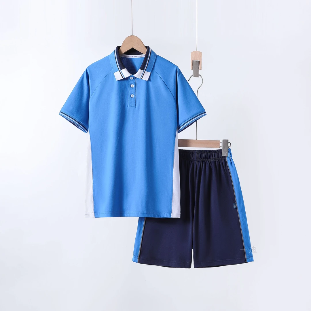 佛山禅城区小学生校服 柔软亲肤弹力速干 夏季短袖