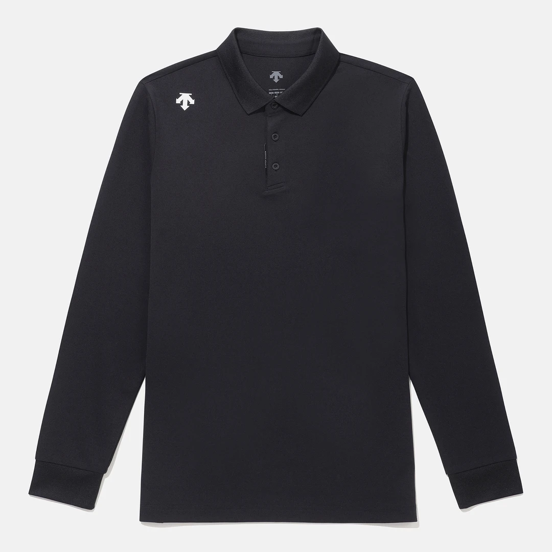 DESCENTE/迪桑特运动休闲POLO衫男女翻领长袖百搭SQ123UPL11(新）