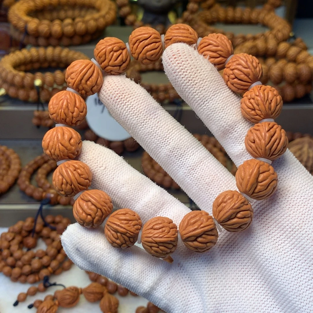 桃核手串秦岭龙纹