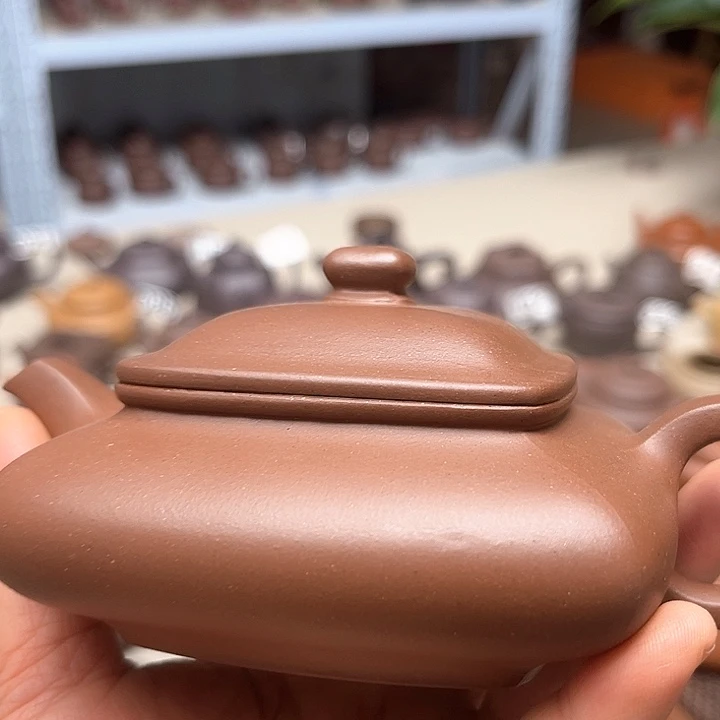 心***明紫砂茶壶200毫升韩灰老人紫泥