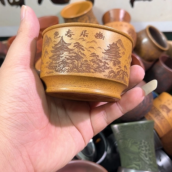 茶杯紫砂全手工紫砂主人杯