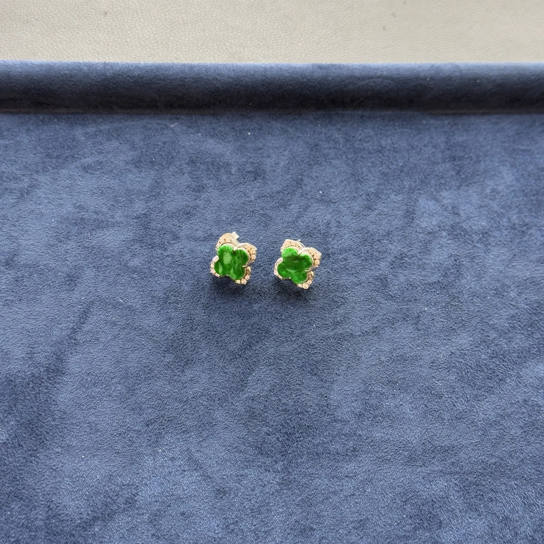 宋雅翡翠复古耳饰时尚新中式百搭（多样性发其一）