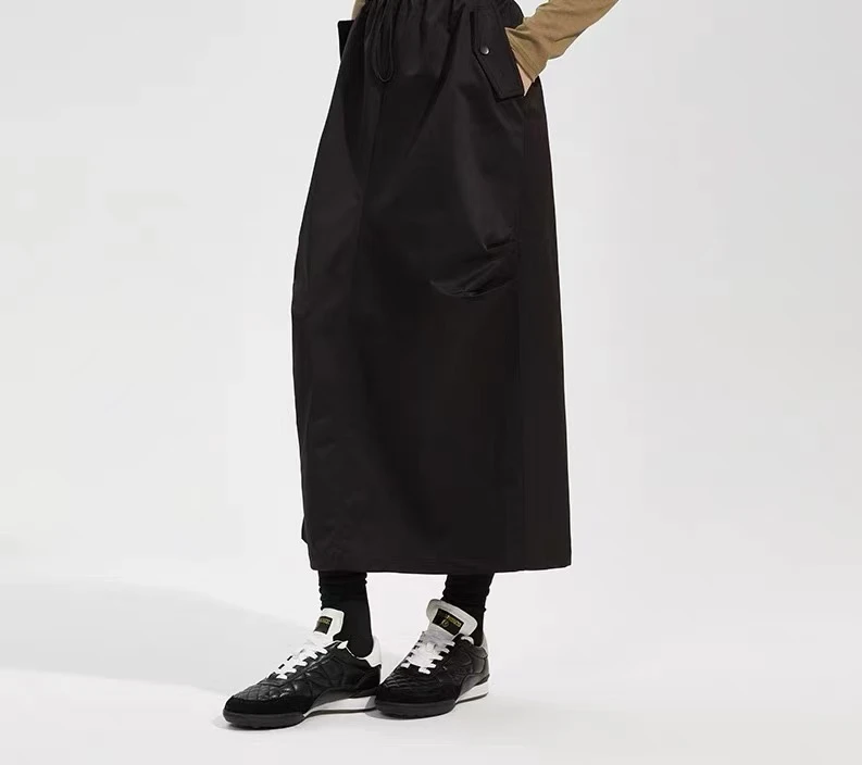 【高奢•墨雪】NN3387-新款时尚女装半身裙休闲百搭黑色宽松