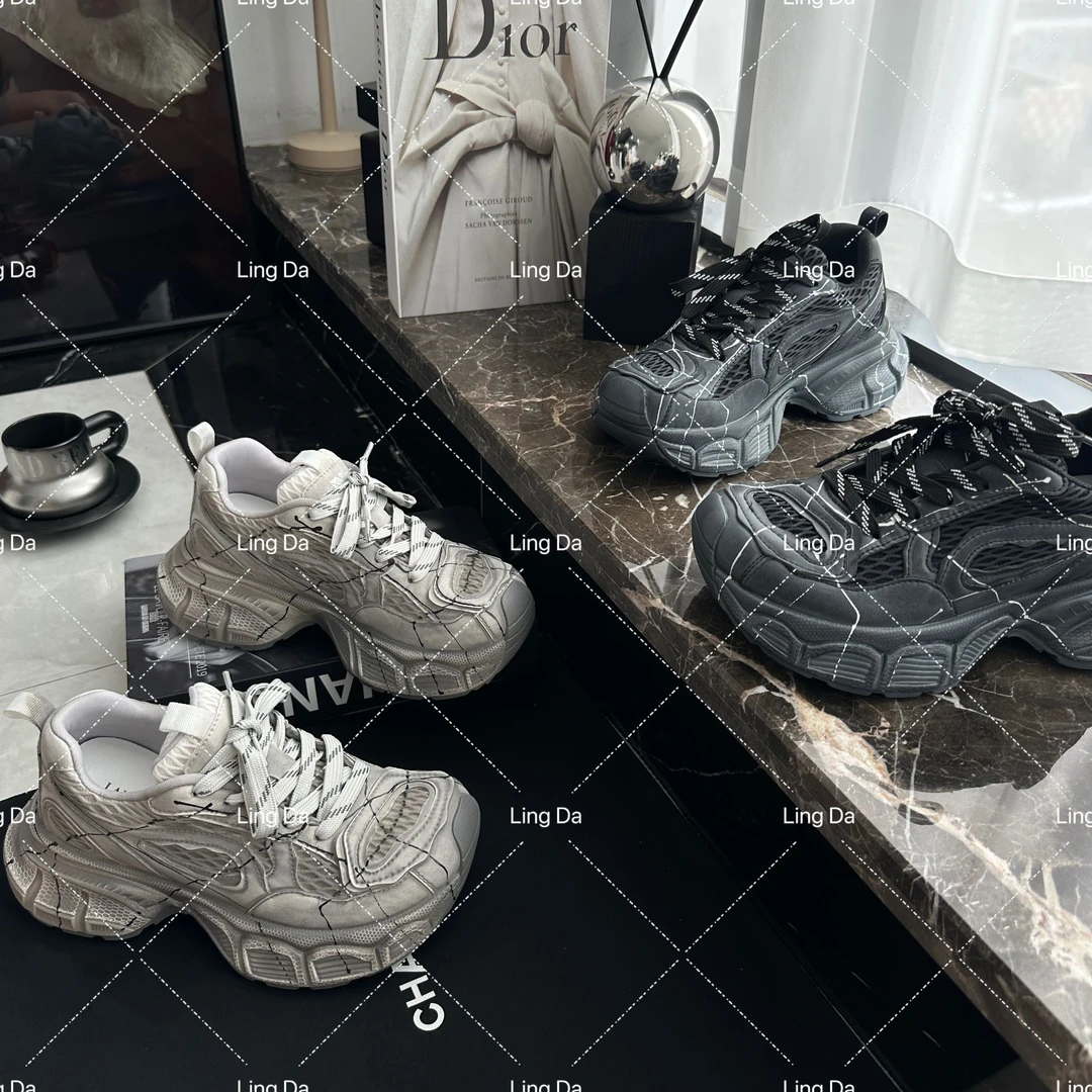 L玲L哒~2025秋款 走秀款潮流网红潮鞋ins 厚底休闲潮品老爹鞋女