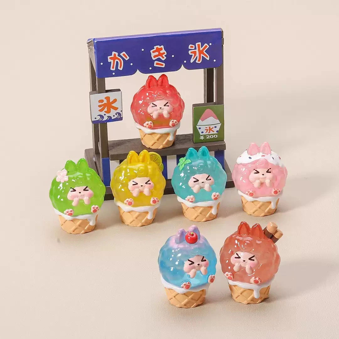 夜光冰淇淋kiki 创意DIY挂件萌粒车载摆件挂件饰品
