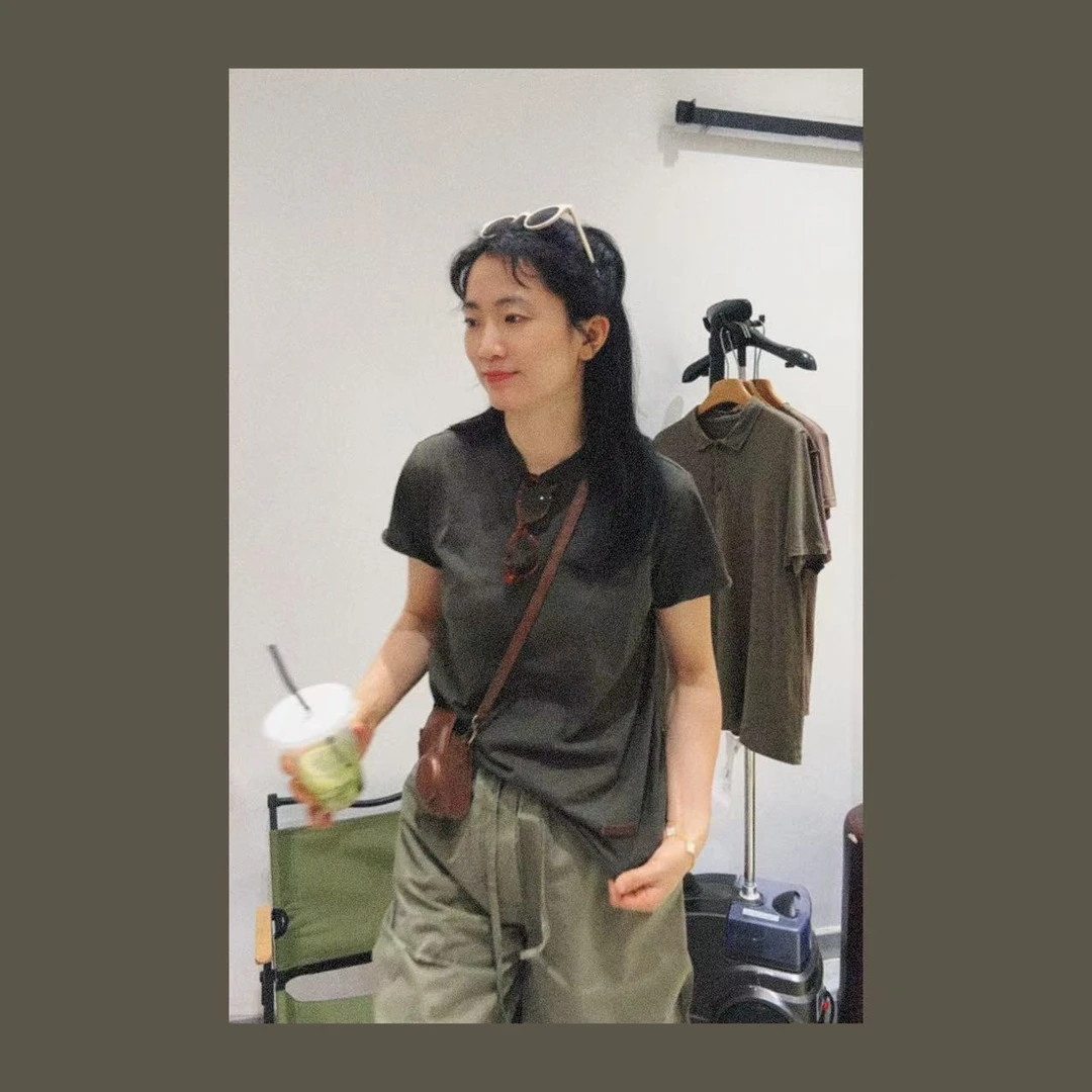 WOGU250510高级感色系品质短袖