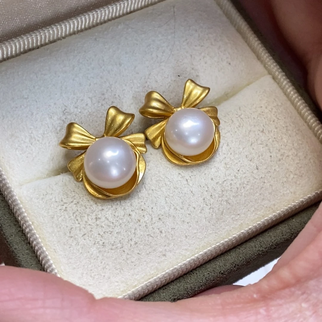 淡水珍珠耳饰未镶嵌