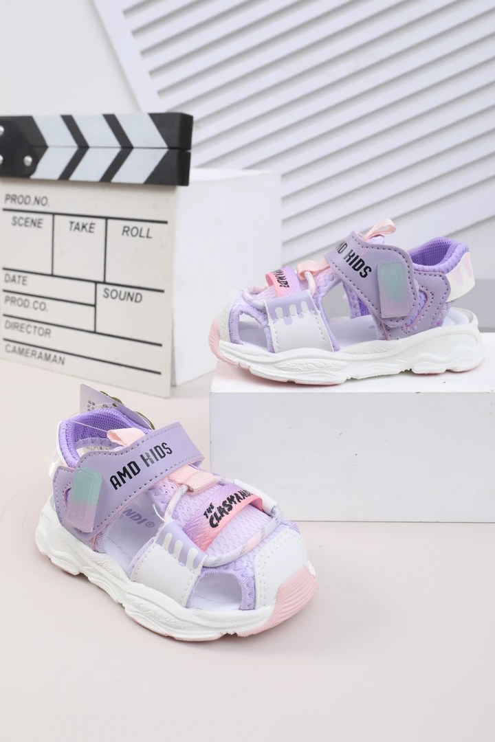 A233魔术贴镂空夏季防滑卡通风学步鞋透气凉鞋运动鞋鞋子