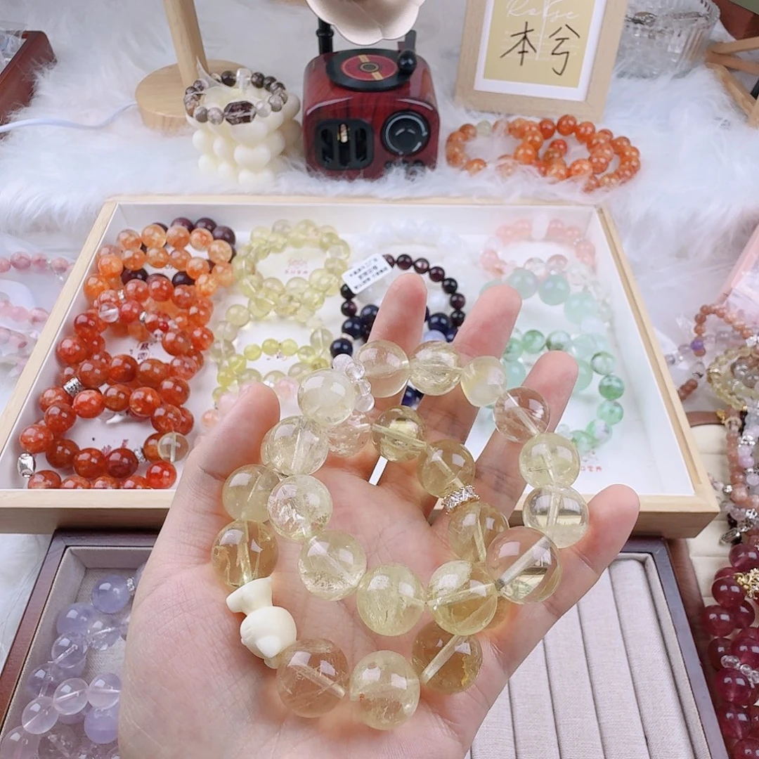鼎***说烟晶手链银S925镶嵌