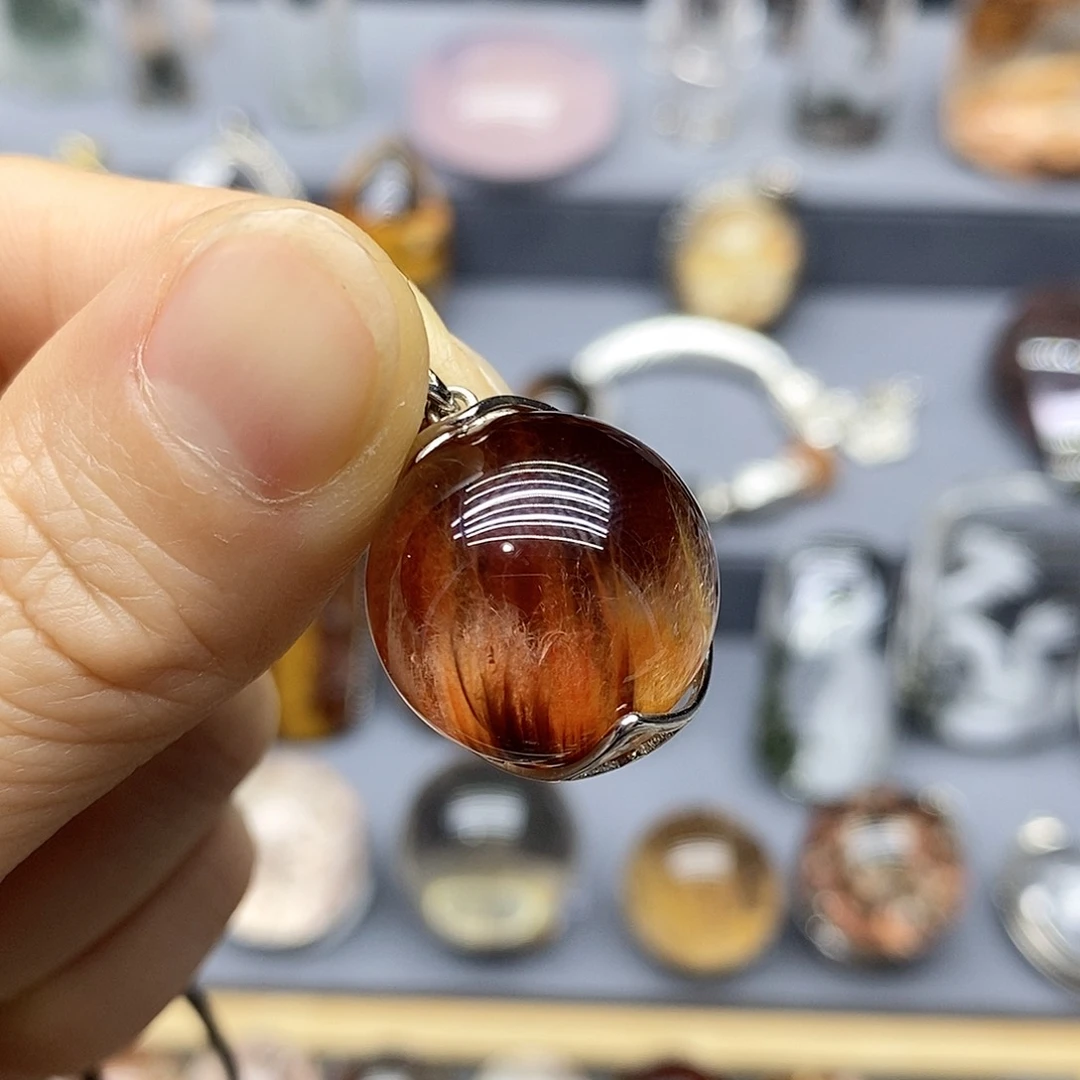 水晶颈饰银S925镶嵌娴*说水晶