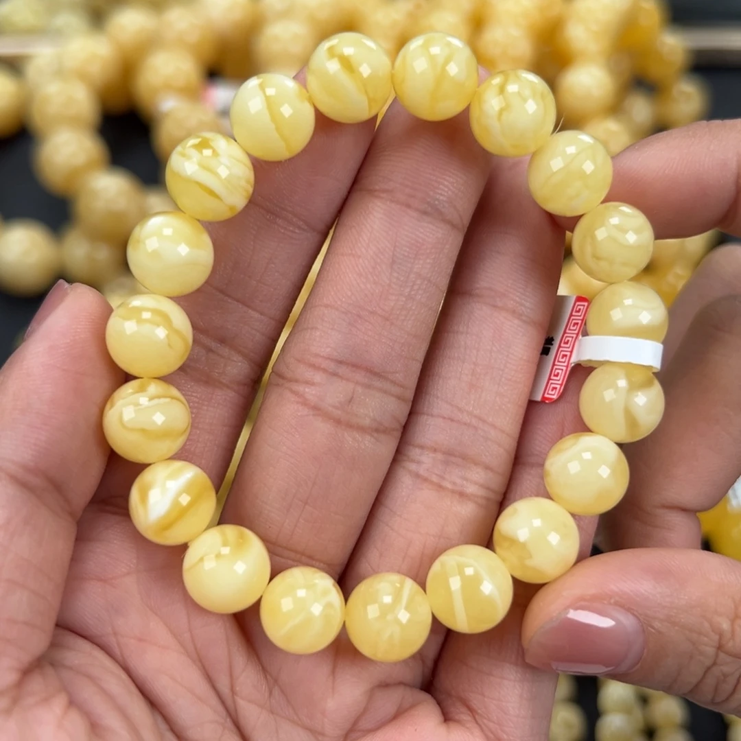 琥珀未镶嵌手链11.3克