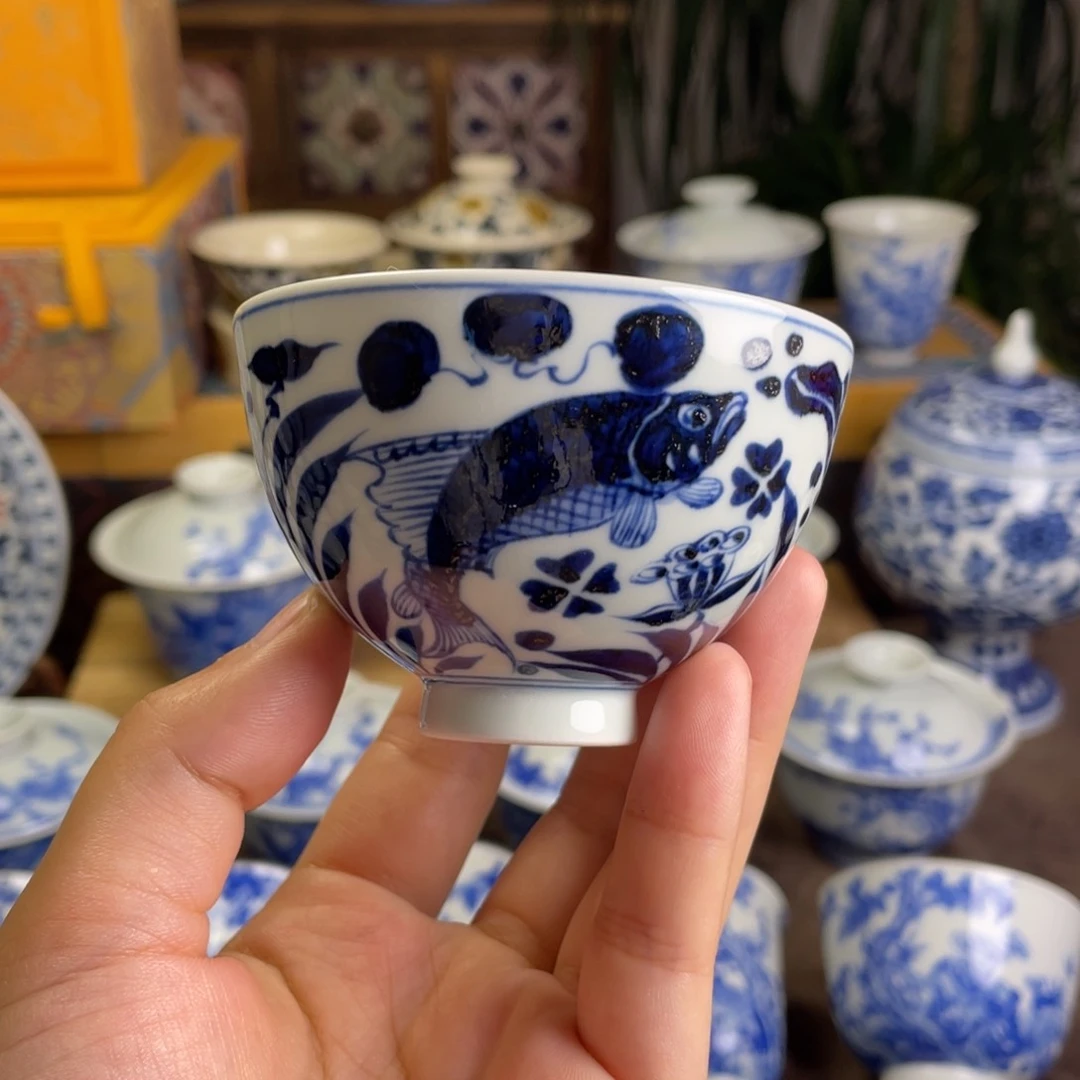 11景德镇青花鱼藻