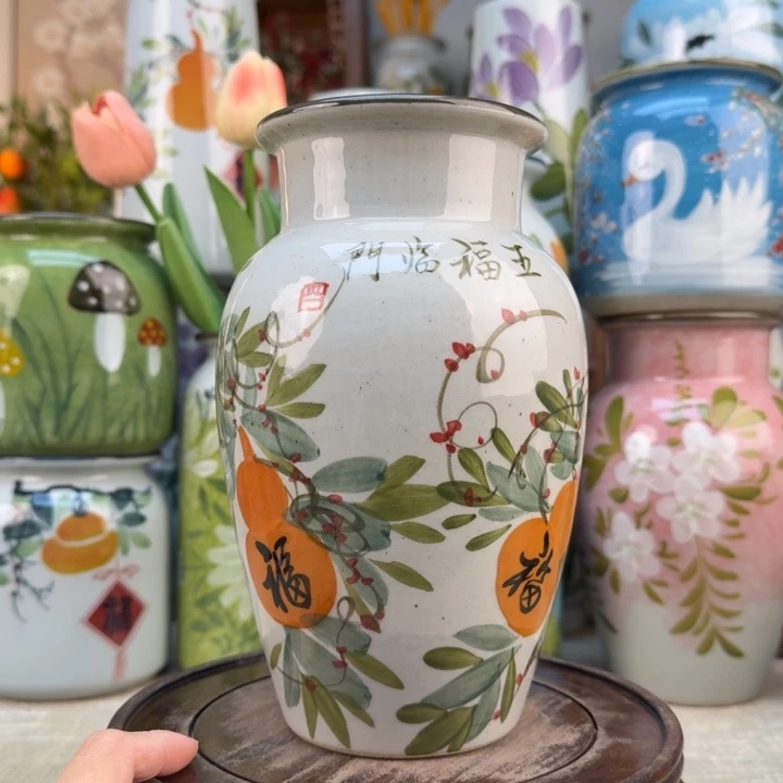 景德镇陶瓷花手绘釉下彩