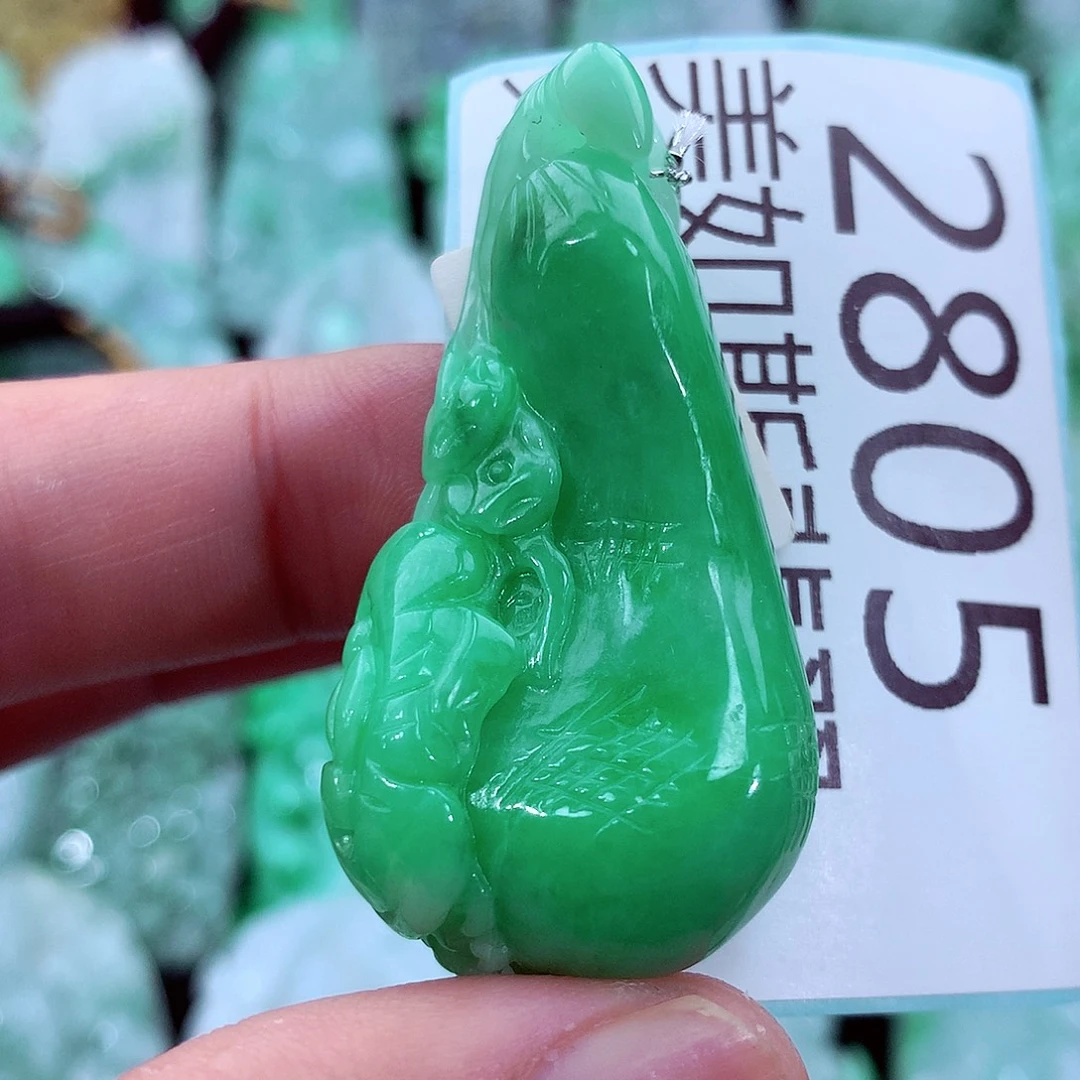 翡翠未镶嵌吊坠(不含链)