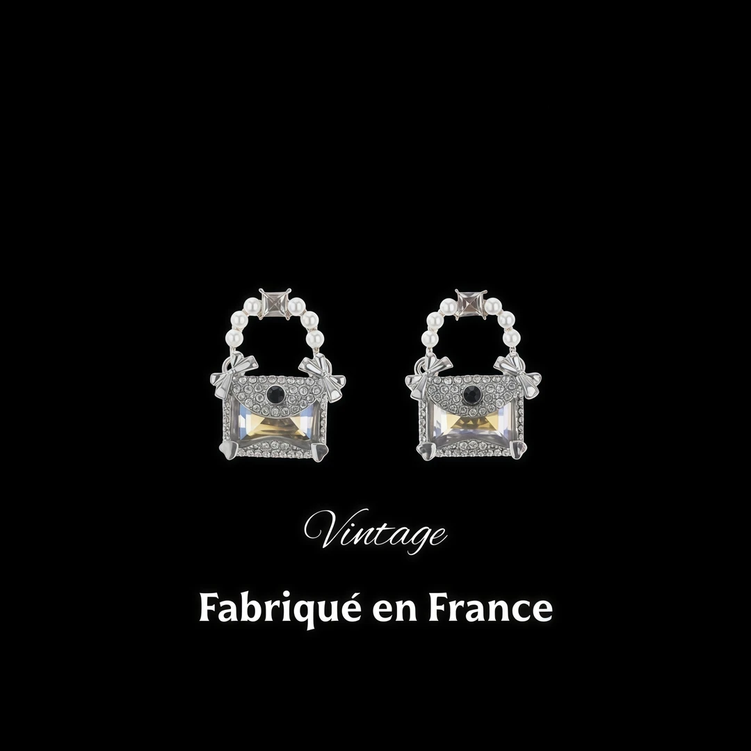 【方糖小包包】复古宫廷风耳钉e701