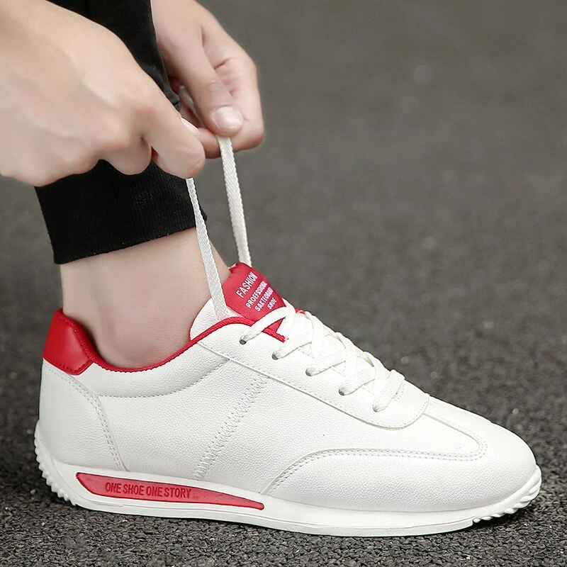 2025年时尚新款男鞋女鞋情侣款透气小白鞋阿甘鞋运动鞋轻便跑步鞋