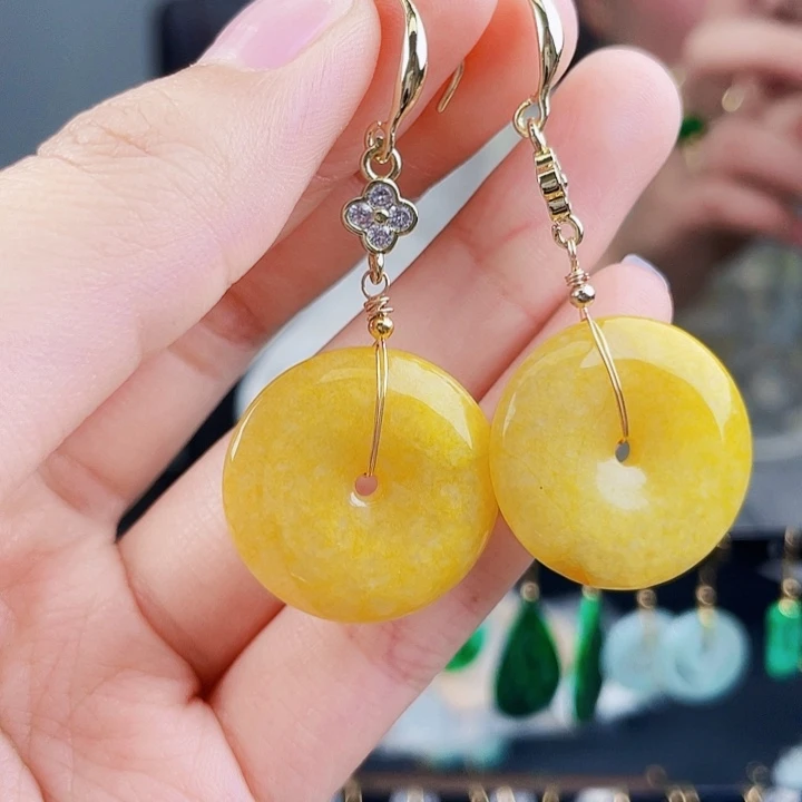 翡翠耳饰未镶嵌饰品