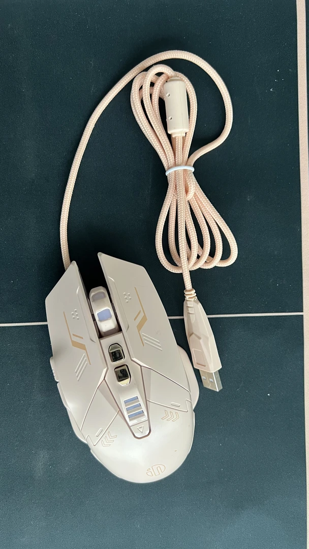 8新  瑕疵英W8/PW5 有线电竞游戏办公通用商务家用笔记本鼠标