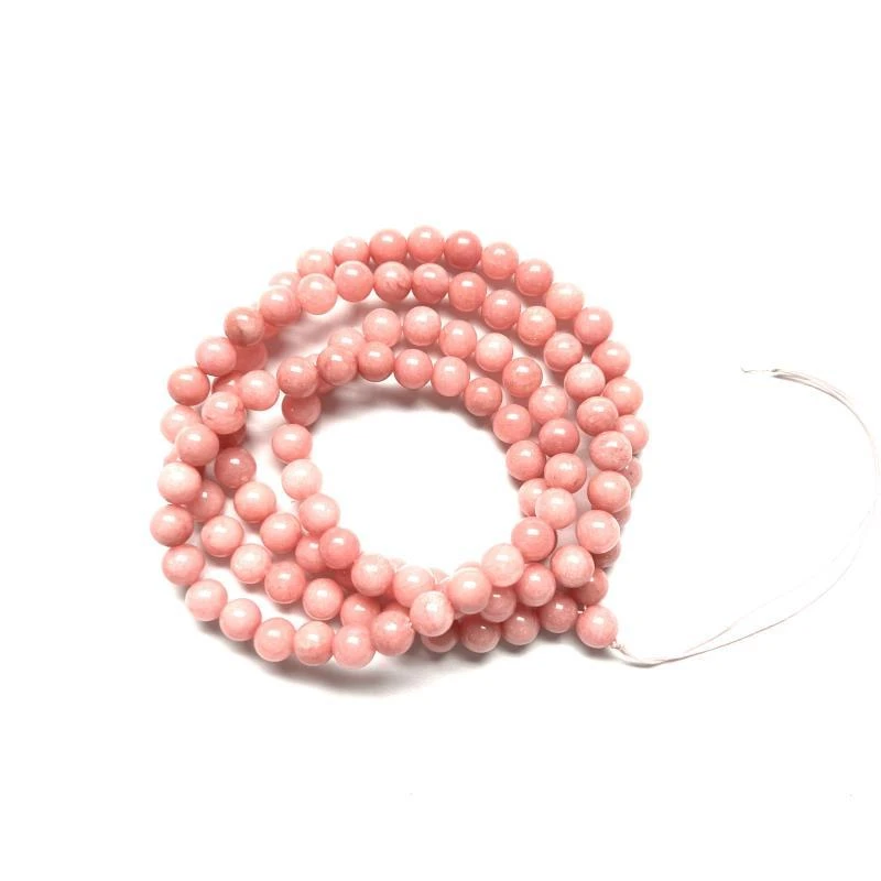 A264号-卡8mm凤凰粉色108佛珠项链