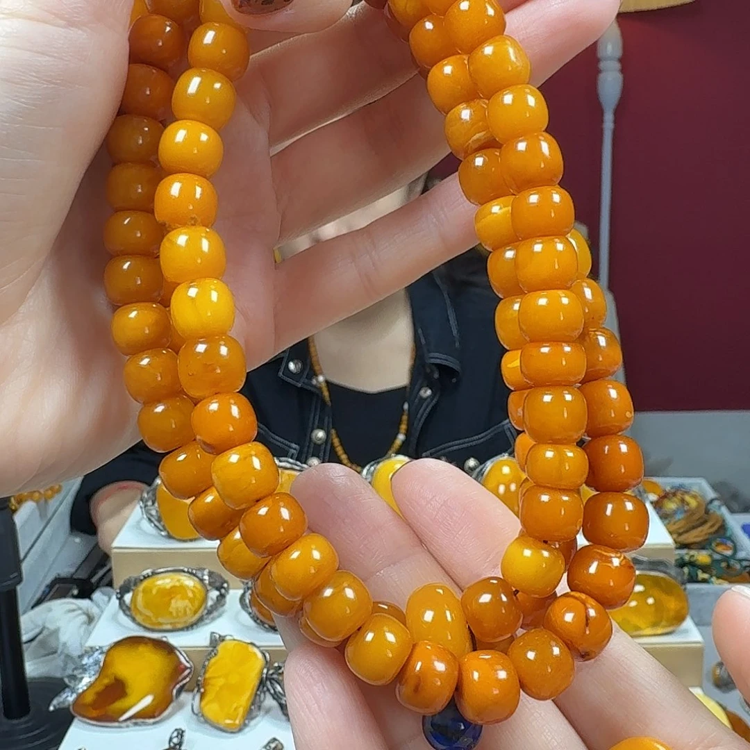 蜜蜡项链未镶嵌项链