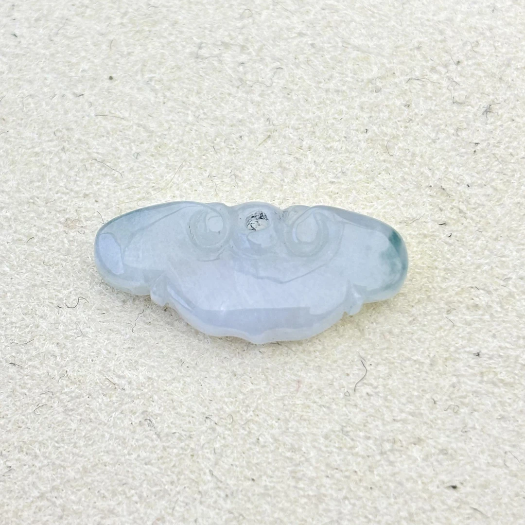 天然缅甸翡翠A货飘花小如意锁