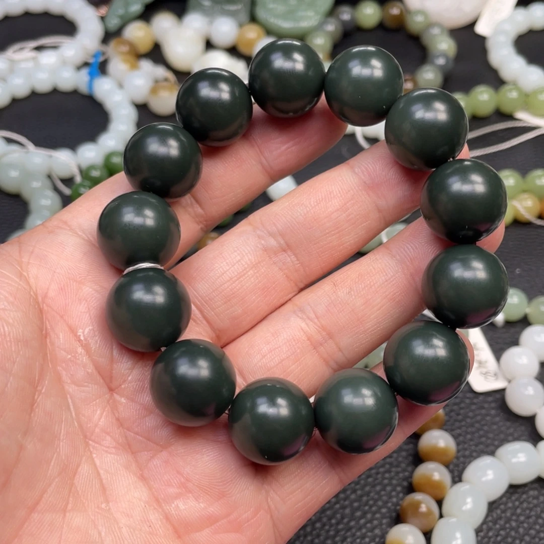 和田玉未镶嵌手链