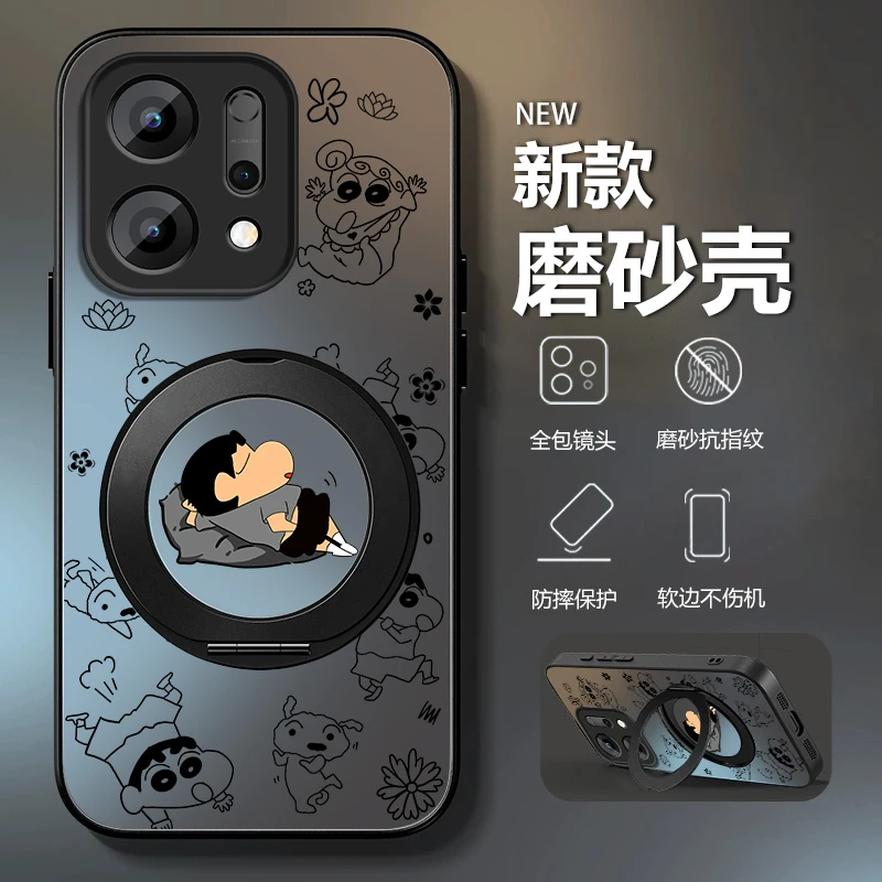 适用OPPOReno14手机壳新款Reno14Pro旋转支架PLA110车载磁吸小新
