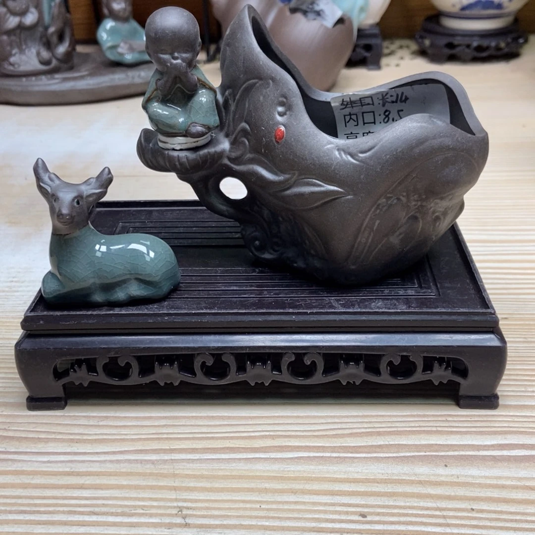 瓷片陶瓷花盆陶瓷艺术