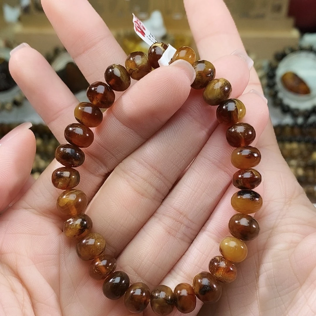 琥珀未镶嵌手链8➕