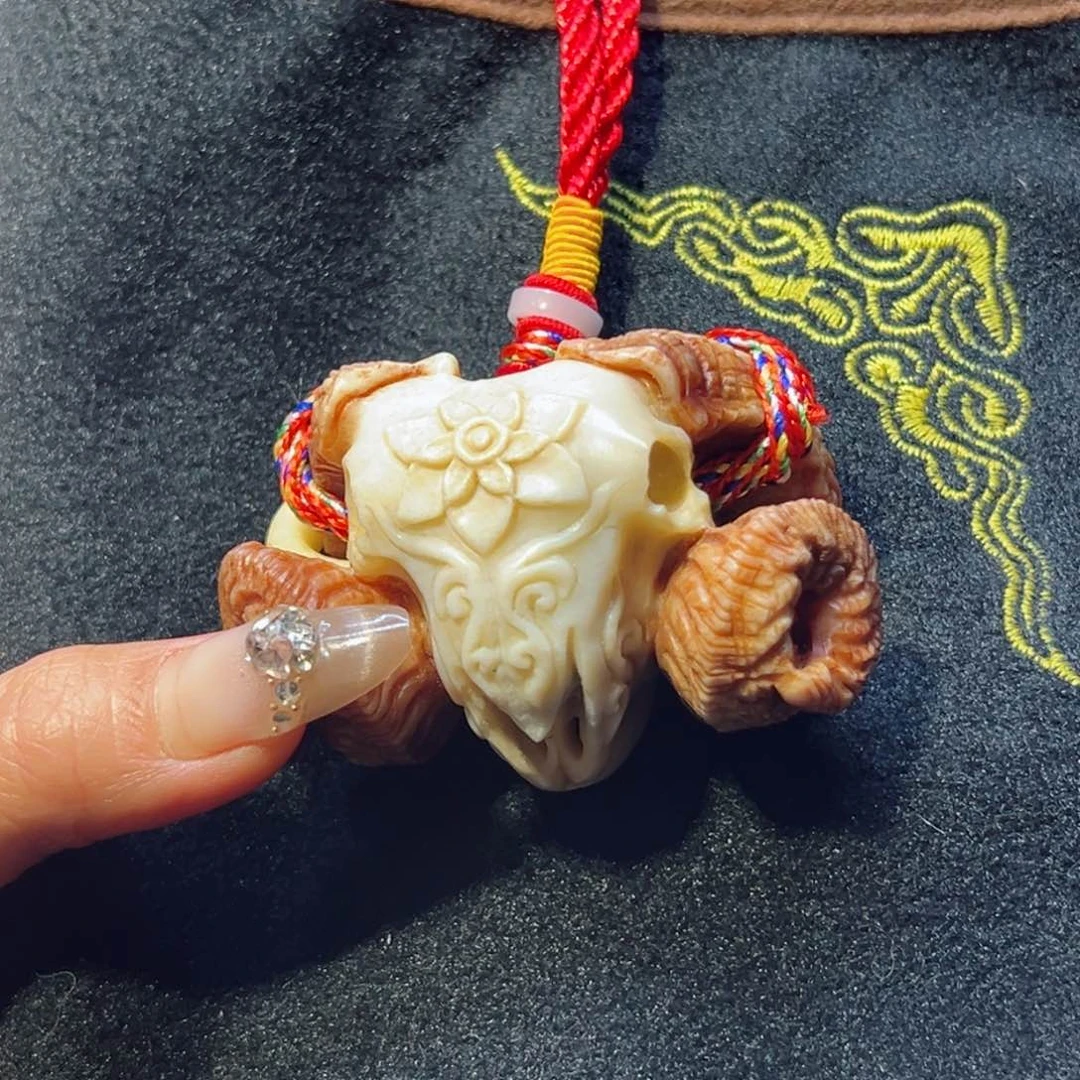 鹿骨把件鹿骨鹿角