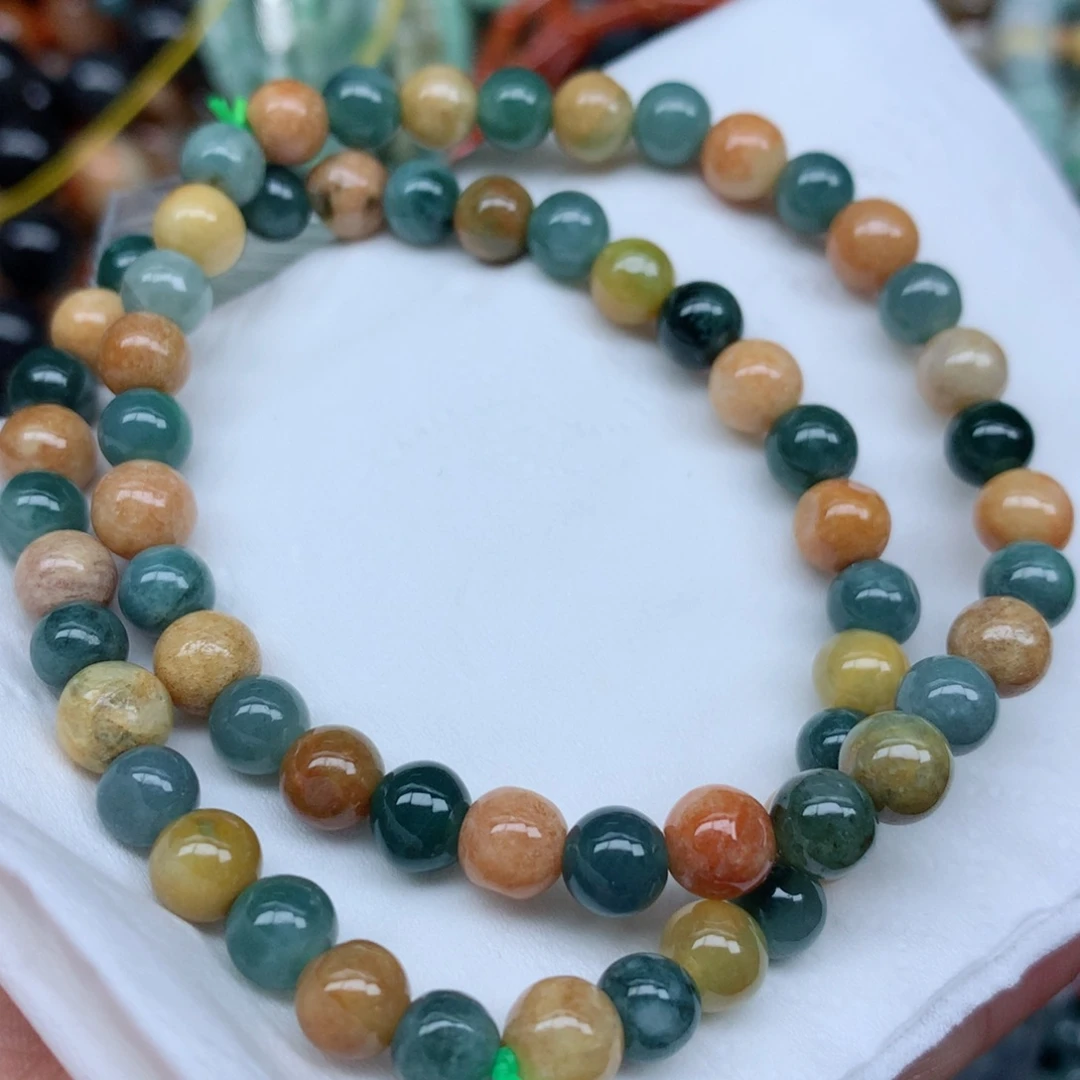 翡翠未镶嵌颈饰手串