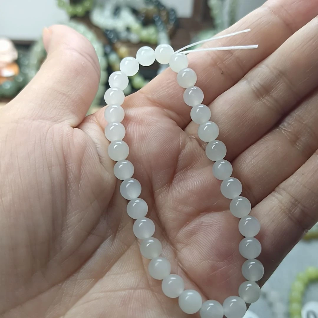 手链未镶嵌和田玉（糖玉）