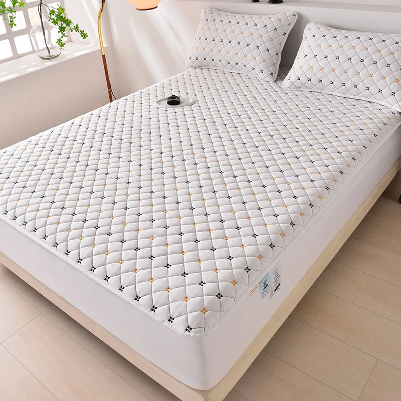 全棉床笠床罩床套单件纯棉席梦思保护罩全包床笠罩三件套防滑床