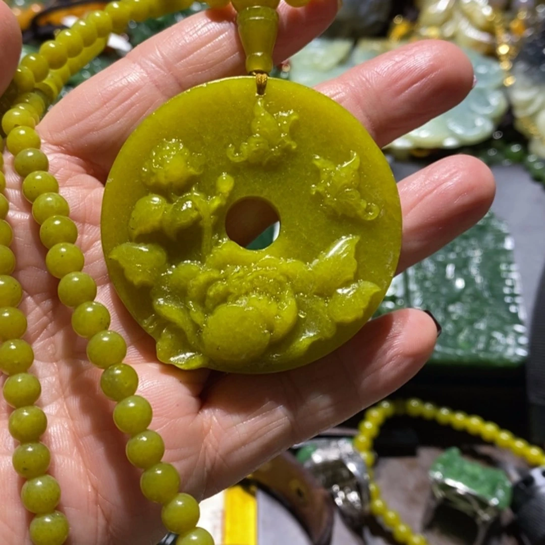 【闪购商品】岫玉毛衣链未镶嵌