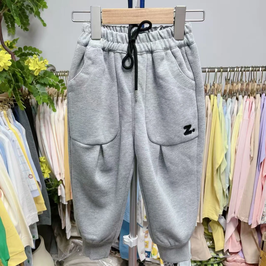 童真儿童秋冬加绒卫裤休闲裤 23121