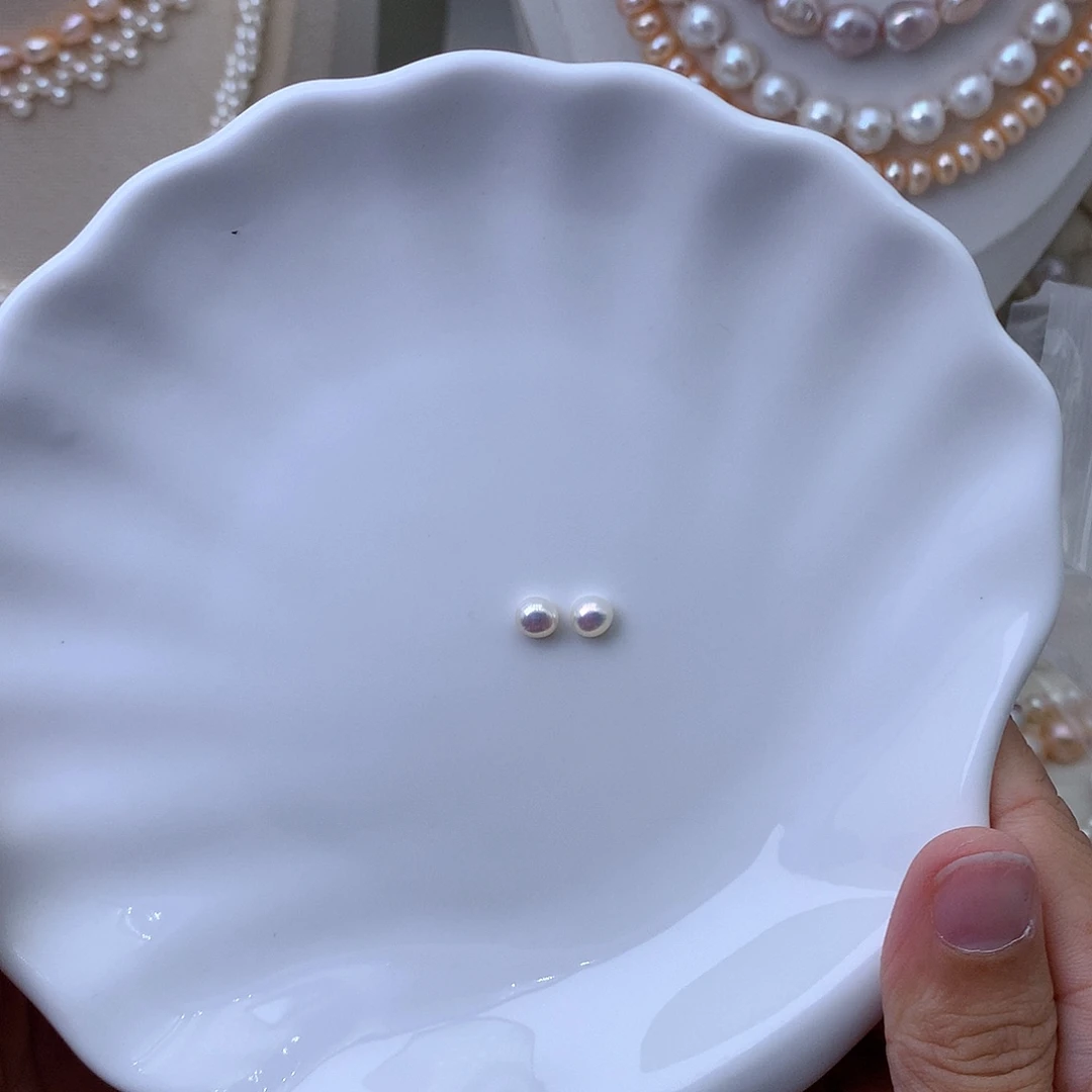 淡水珍珠银S925镶嵌颈饰