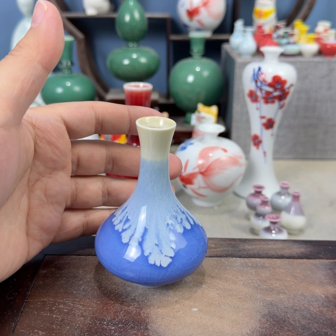 陶瓷手工小花器摆件