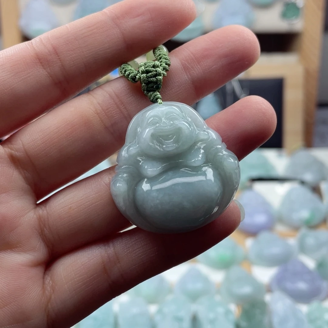 颈饰未镶嵌翡翠33尺寸佛公厚装