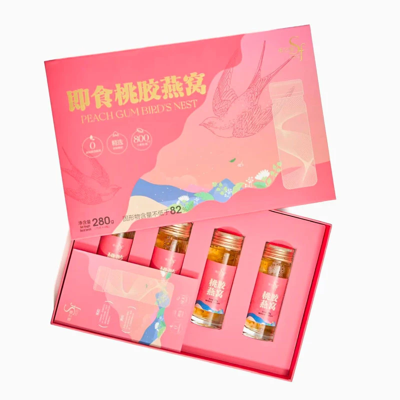 即食桃胶燕窝4瓶装礼盒滋补养颜佳节送礼佳品