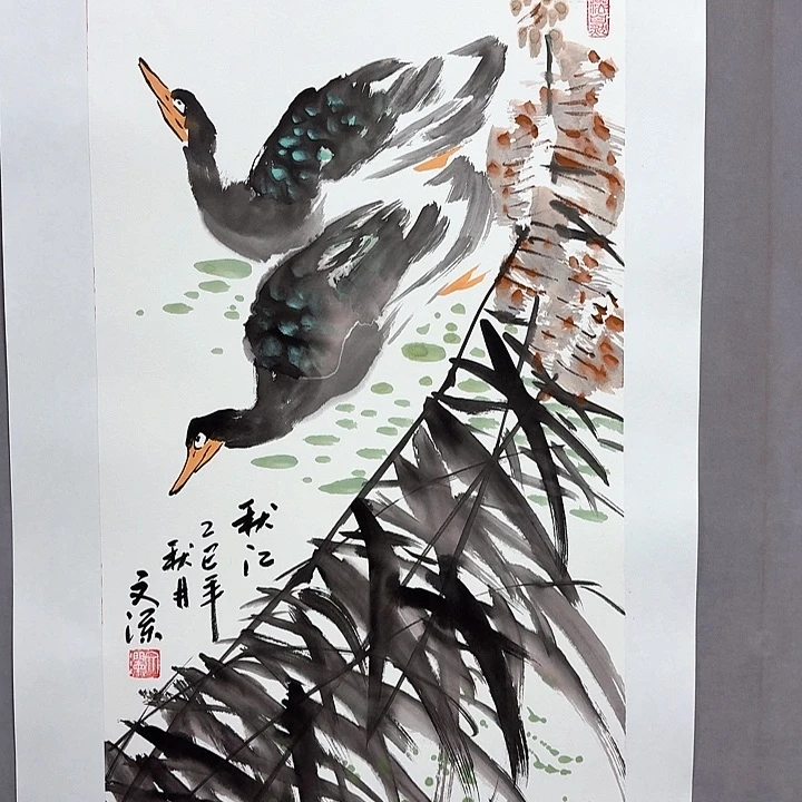 国画亲笔手绘放心去藏