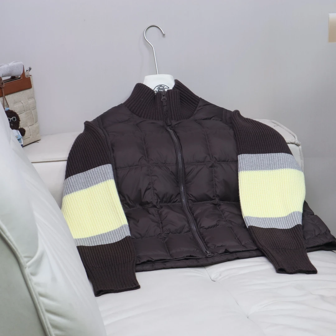 【13338】高品质原创设计深咖百搭羽绒服星