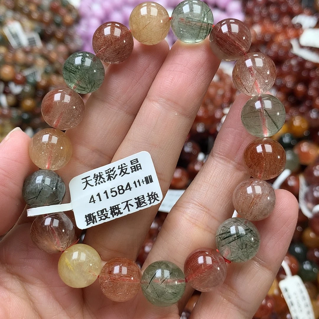 水晶手链未镶嵌，，