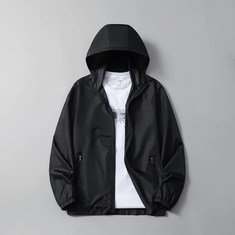 男士夏季防晒衣防紫外线轻薄透气速干凉感宽松连帽大码防晒服外套