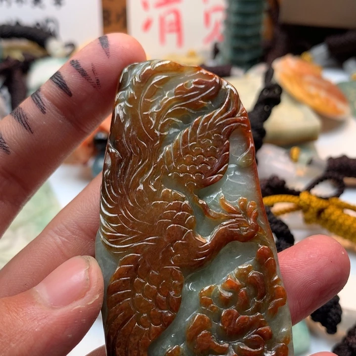 翡翠未镶嵌颈饰保真天然a货翡翠