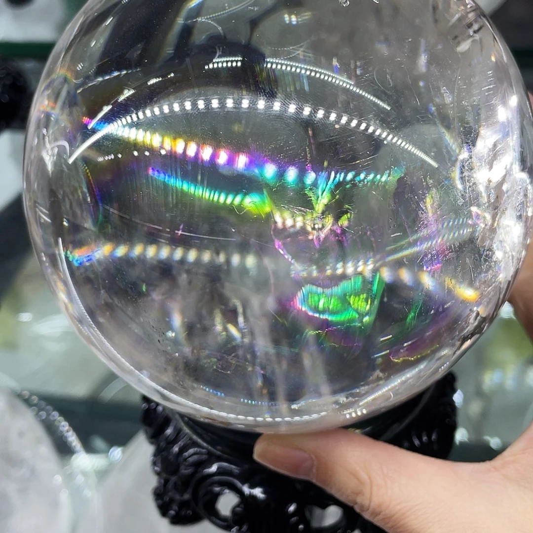 未镶嵌珠宝半成品水晶直径约12.5厘米