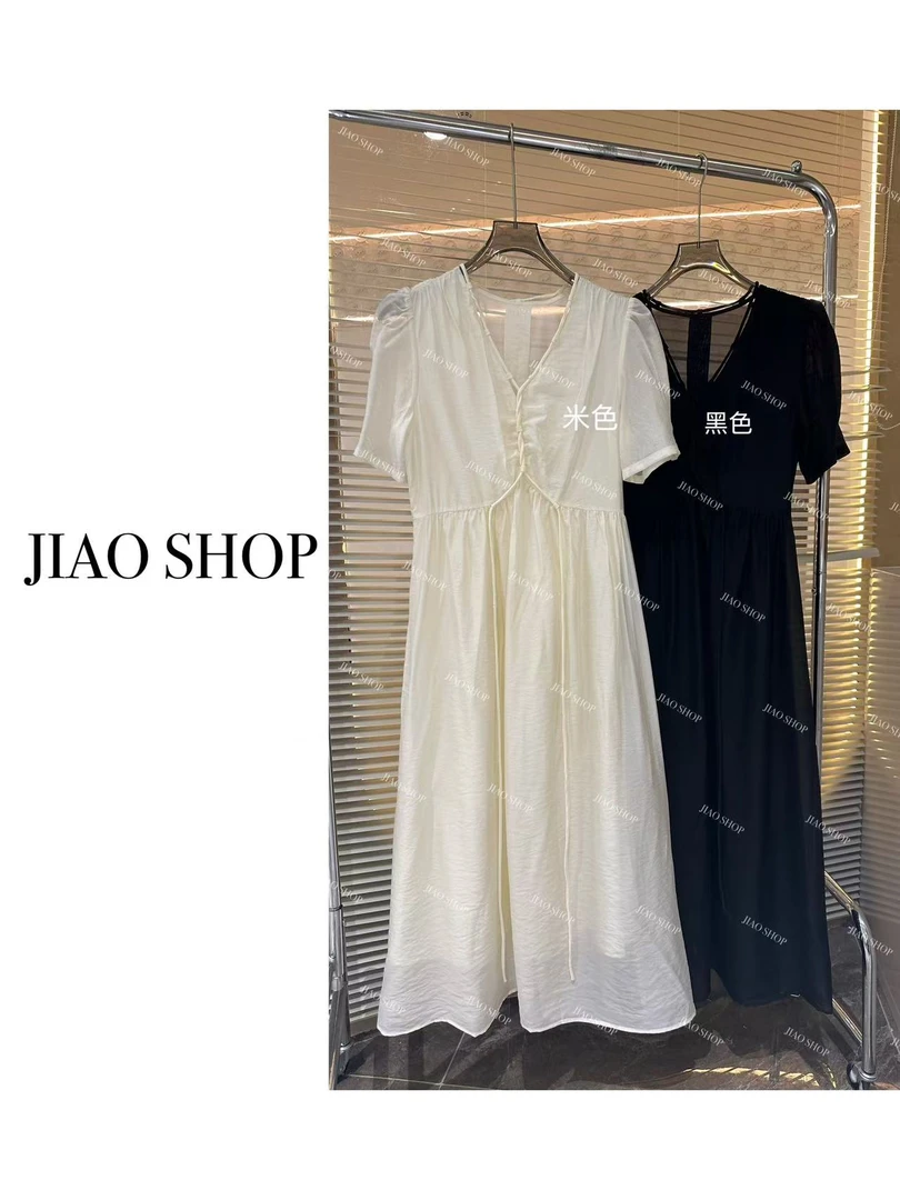 【JIAO SHOP】夏季V领男友连衣裙