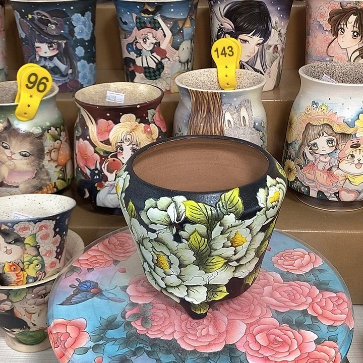 景德镇精品花盆特价10.5/11.5