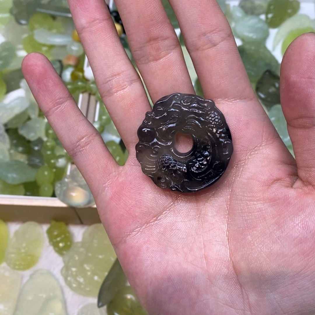 岫玉未镶嵌吊坠(不含链)