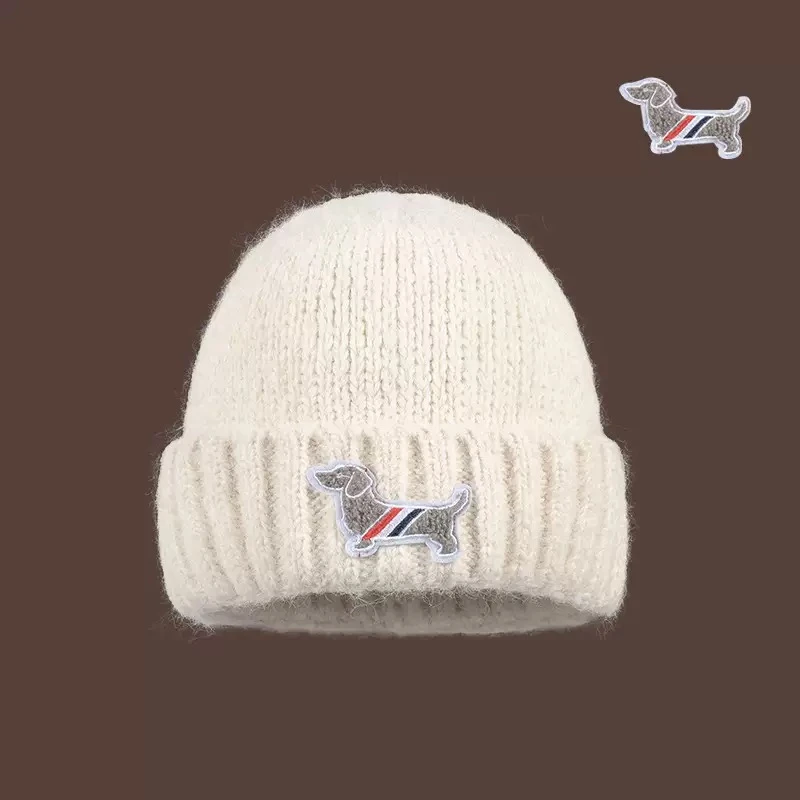 JJ Melody【腊肠狗】LM6006 羊毛 针织时尚百搭冷帽 B